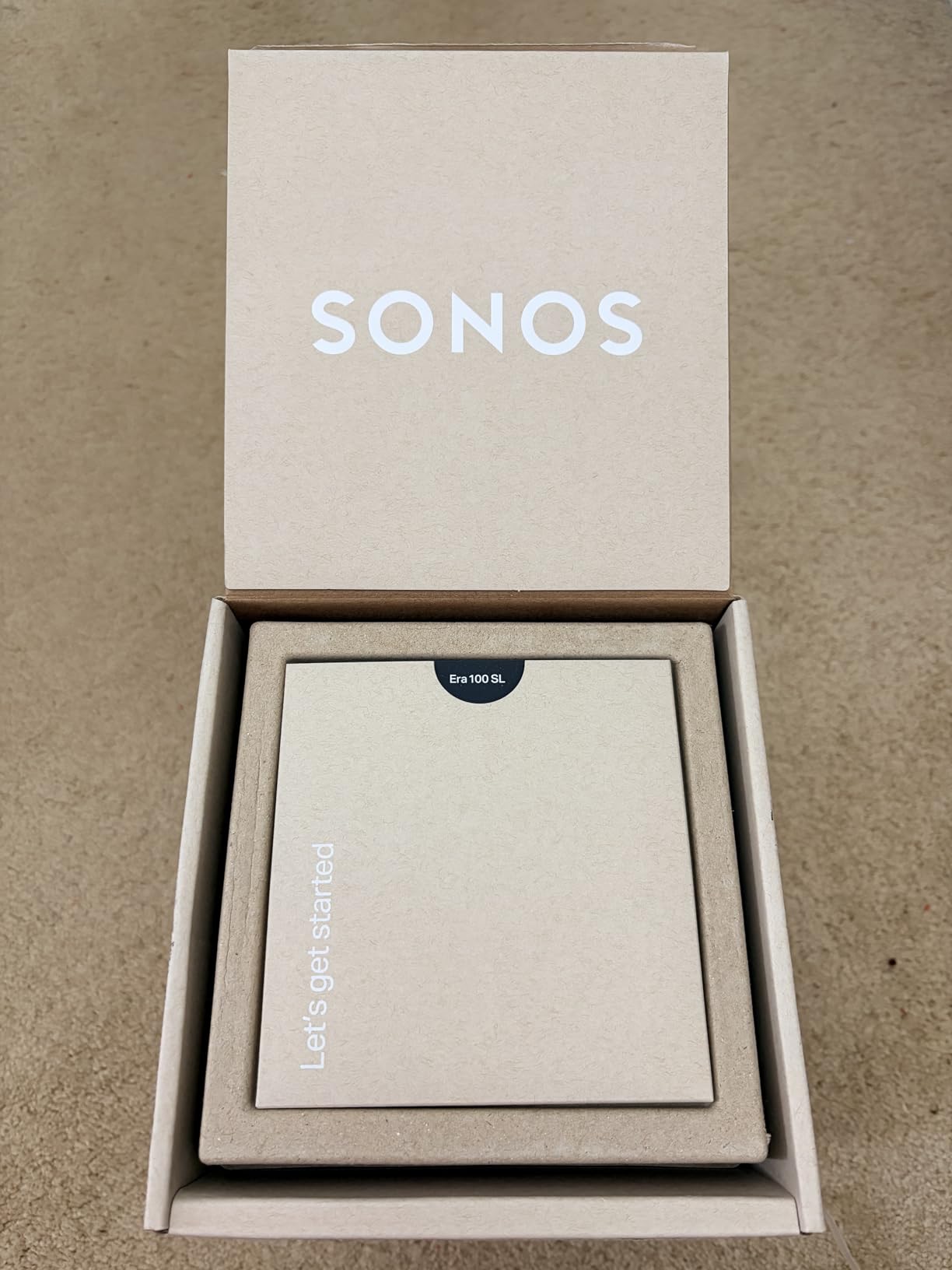 Sonos Era 100 SL Compact, Microphone-Free Speaker - Black | Dual angled tweeters and a powerful midwoofer | Pair Two for Stereo or Add as Soundbar Rears | WiFi | Bluetooth customer photo 1