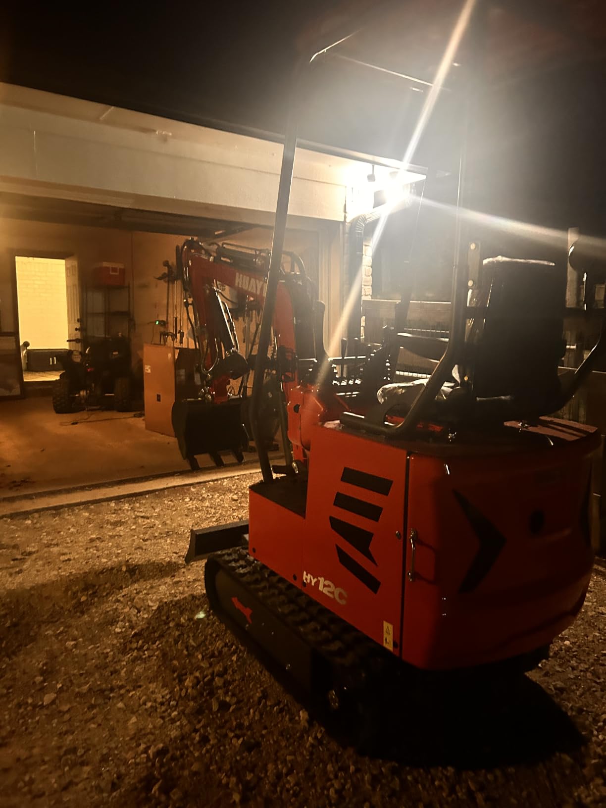 1.2 Ton Mini Excavator with 8in Earth Auger, 4 Attachments & Canopy customer photo 1