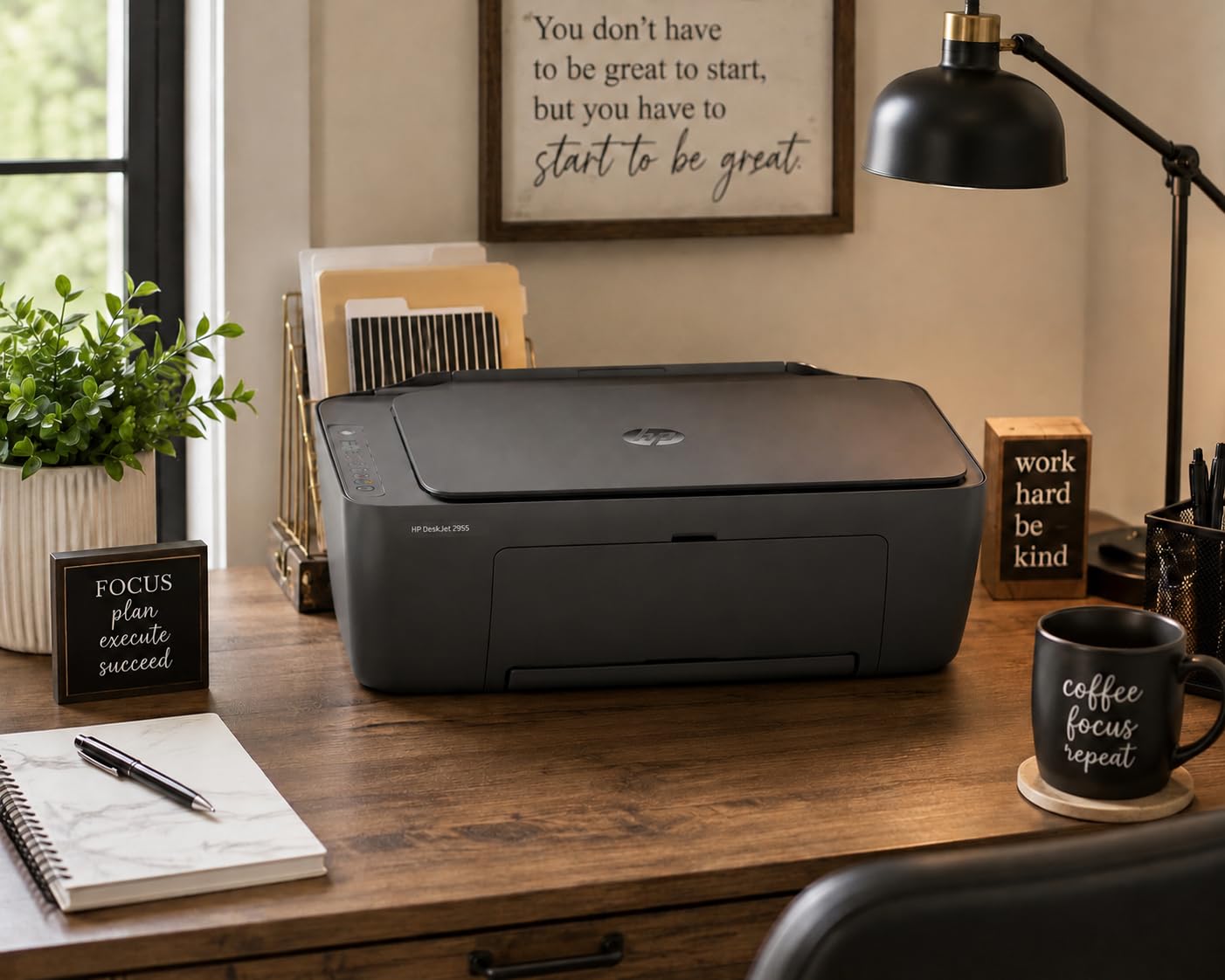 HP DeskJet 2955 Wireless All-in-One Color Inkjet Printer, Scanner, Copier, Best-for-Home, 3 Month Trial of Instant Ink Included, AI-Capable (A24HJA) customer photo 2