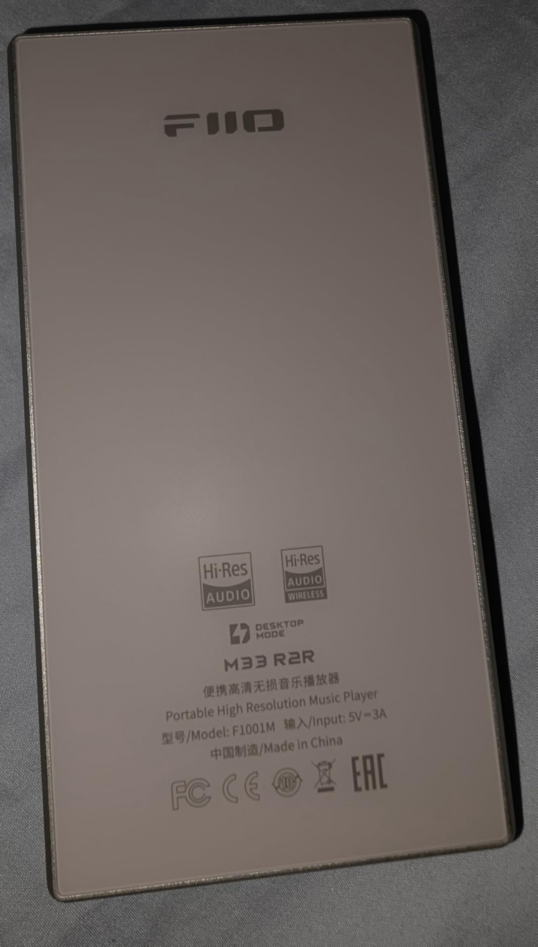 FiiO M33 R2R Portable HiFi Music Player, Snapdragon 680, 8GB RAM + 128GB Storage, True R2R DAC, XMOS XU316 USB Audio, 1100mW Balanced Output, AUTO EQ, 5.5-inch Full HD Display (Black) customer photo 2