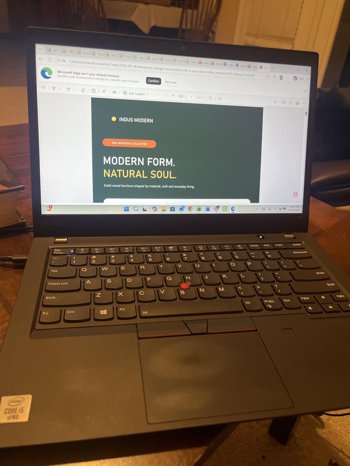 Lenovo Thinkpad T14 Business Laptop, 14in HD Display, Core i5-10310U, 16GB DDR4 RAM, 256GB SSD, Webcam, HDMI, Windows 11 Pro (Renewed) customer photo 1