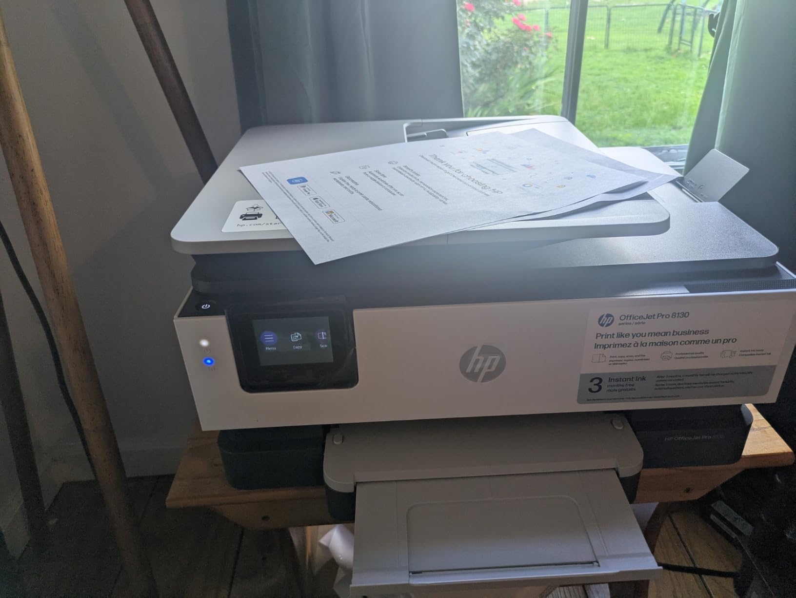 OfficeJet Pro 8135 Wireless All-in-One Color Inkjet Printer, Print, Scan, Copy, Fax, ADF, Duplex Printing Best-for-Home-Office, 3 Month Trial of Instant Ink Included, AI-Capable (C2VK1A) customer photo 2