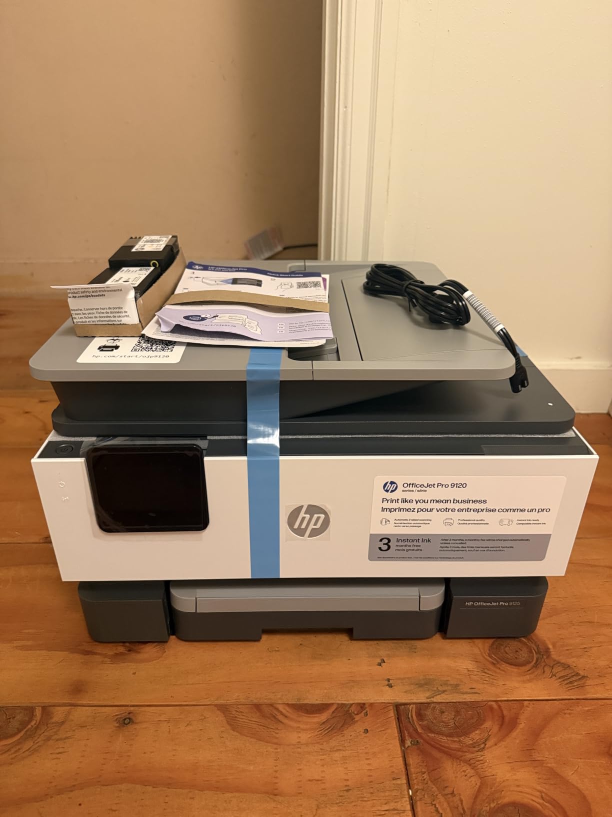 OfficeJet Pro 9125 Wireless All-in-One Color Inkjet Printer, Print, Scan, Copy, Fax, ADF, Duplex Print/scan, Best-for-Office, 3 Month Trial of Instant Ink Included, AI-Capable (C2VZ0A) customer photo 2