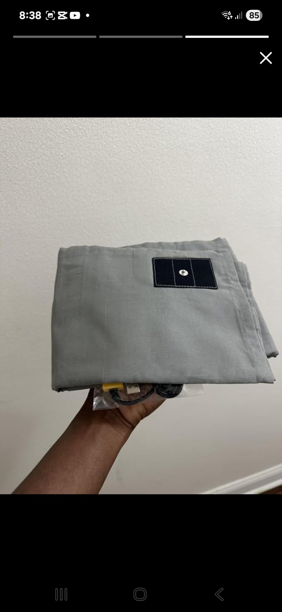 Grounding Sheets King Size, 76% Cotton+4% Silk+20% Pure Silver, Deep Pocket Grounded Bed Sheet for Improved Sleep, Pain Relief, with Static Grounding Cord and Test Pen (Gray, (78.3 * 80.2 * 15 in)) customer photo 1
