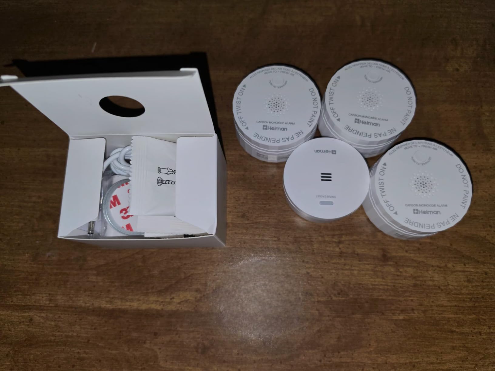 Heiman Smart Carbon Monoxide Detectors, 3-Pack Interconnected, with Gateway | Real-Time APP Alert, 2.4G Wi-Fi, Battery Operated, UL 2034 Latest, 10 Year CO Detector Life, One Sound, All Sound Alarm, C1-R customer photo 1