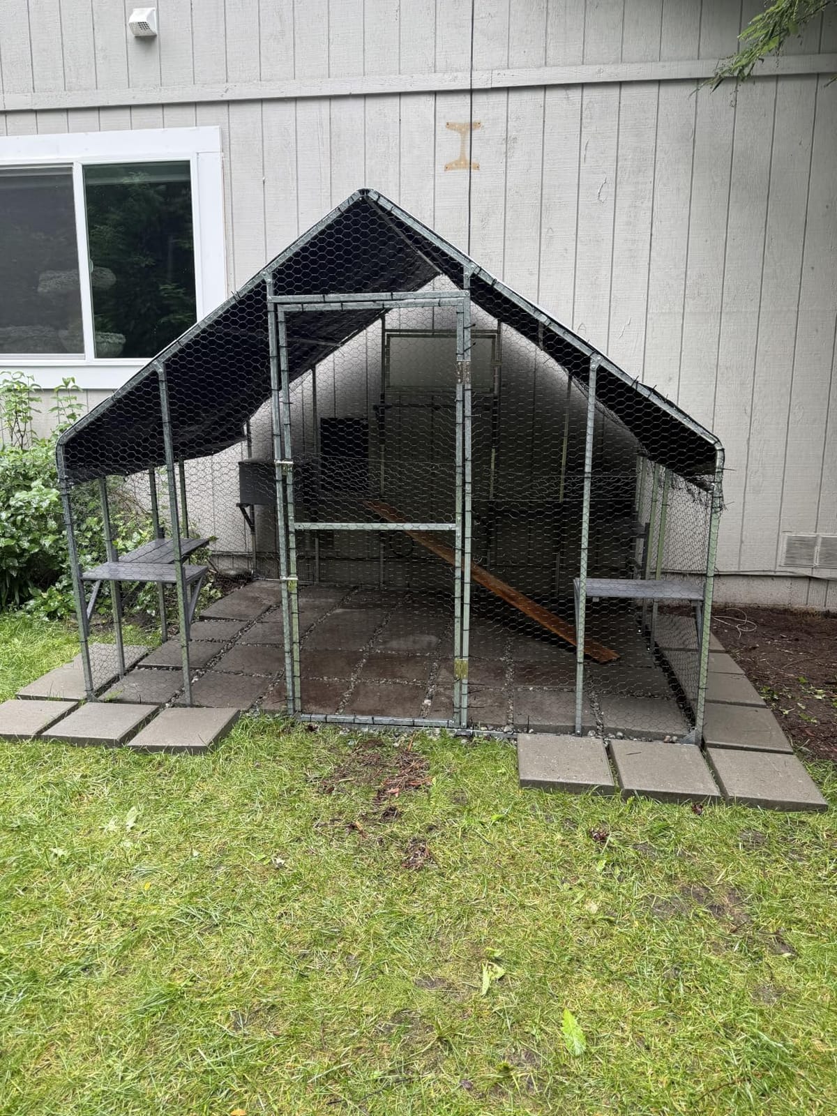 YITAHOME 94 Inch Outdoor Cat Enclosure | Large Outdoor Cat House for Multiple Cats, Cat Cage with Weatherproof Roof, 7 Platforms, 2 Resting Box and Cat Hammock Bed customer photo 2