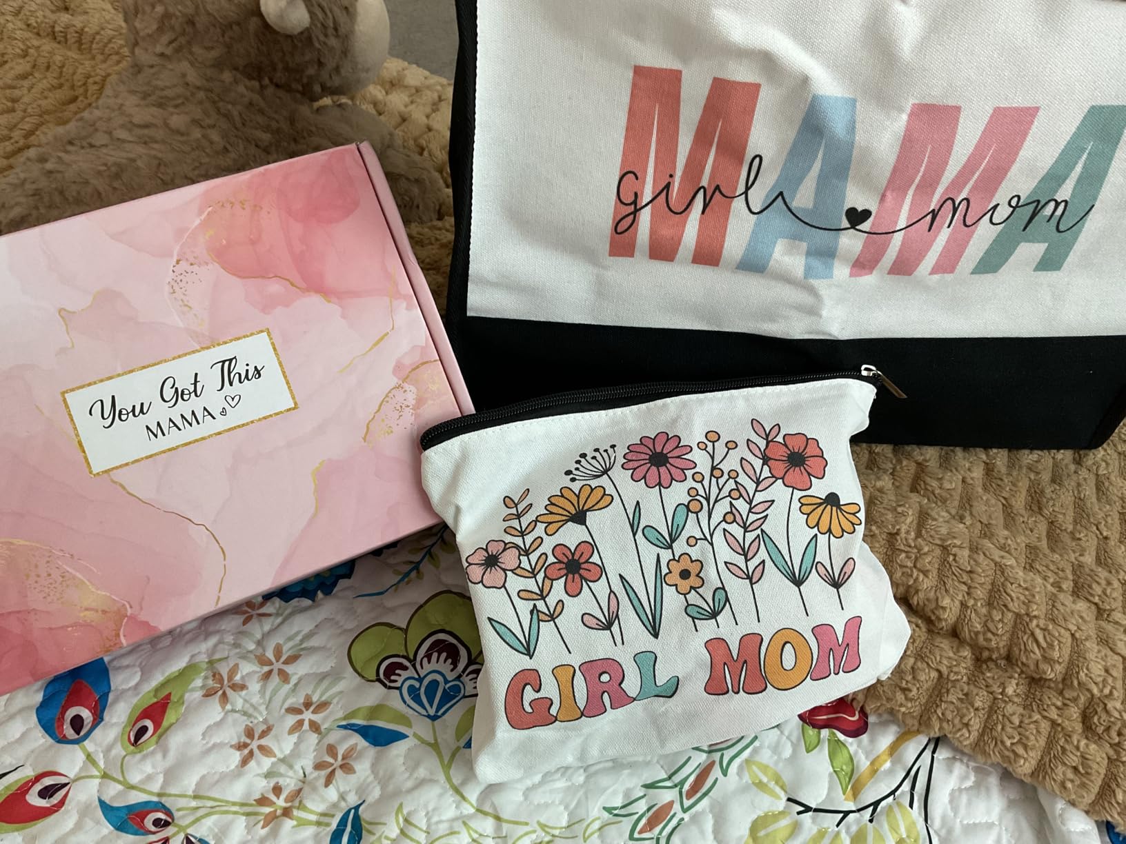 Girl Mom Gifts for New Mom Care Package New Moms Gift Basket for Girl Mama First Time Moms Postpartum Gifts for Pregnant Mama To Be After Birth Essentials Presents for Expecting Mother Best Mommy Ever customer photo 2