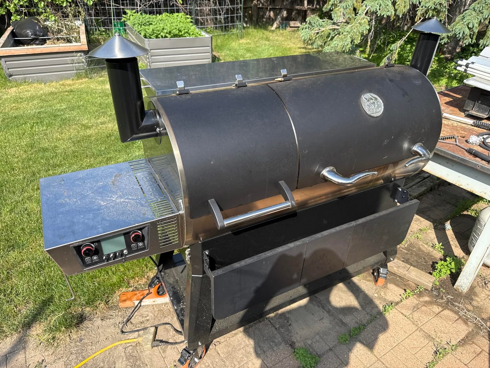 recteq DualFire 1200 Wood Pellet Smoker Grill, Wi-Fi Electric Pellet Grills, Dual Chambers for Hot and Fast + Low and Slow Cooking | DualFire 1200 + Grill Cover Bundle customer photo 2