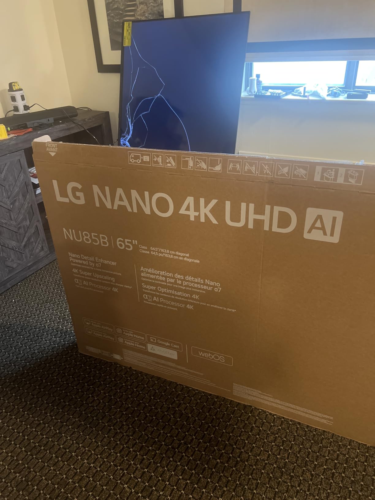 LG 65-Inch Class Nano AI 4K NU85 Series Smart TV w/AI Sound Pro, HDR10, AI 4K Super Upscaling, Filmmaker Mode, Wow Orchestra, Compatible with Alexa (65NU850BPUA, 2026) customer photo 2