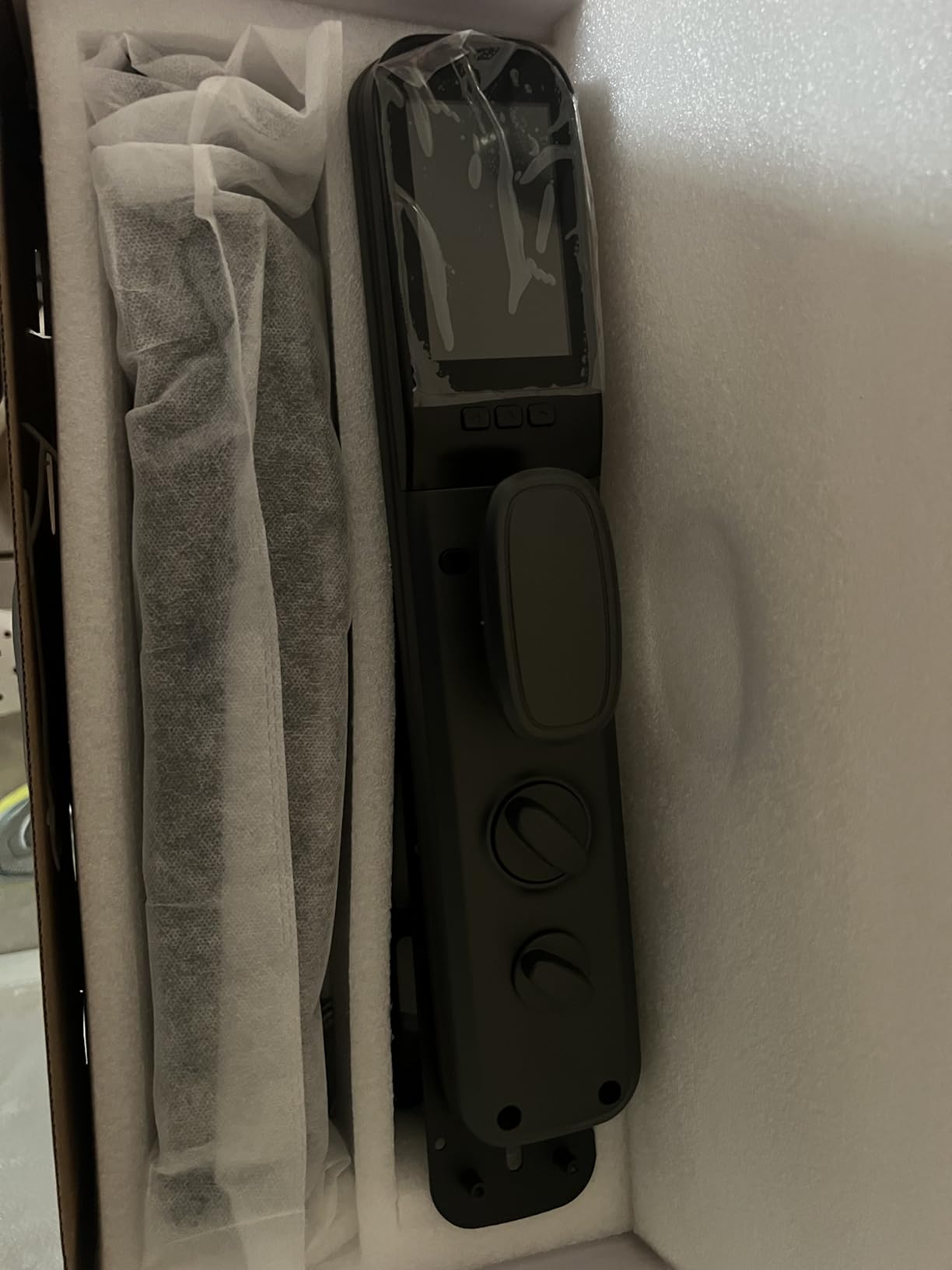 3D Face Recognition Smart Lock with Camera, Palm Vein Keyless Entry | 8-in-1 fingerprint front door lock with handle, video doorbell, 2-way talk, Tuya app, mortise lock, IP67 and loitering alarm customer photo 2