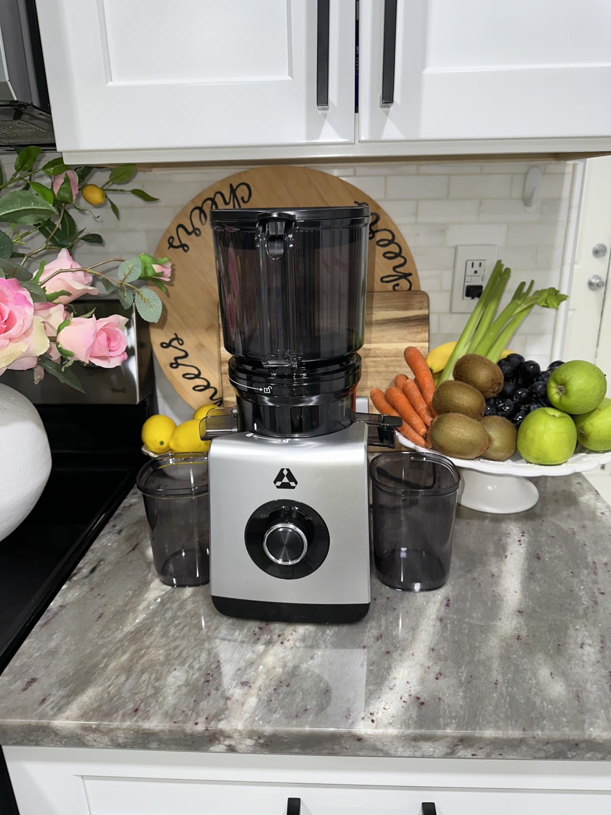 AAOBOSI 3-in-1 Cold Press Juicer Machine, 6.5