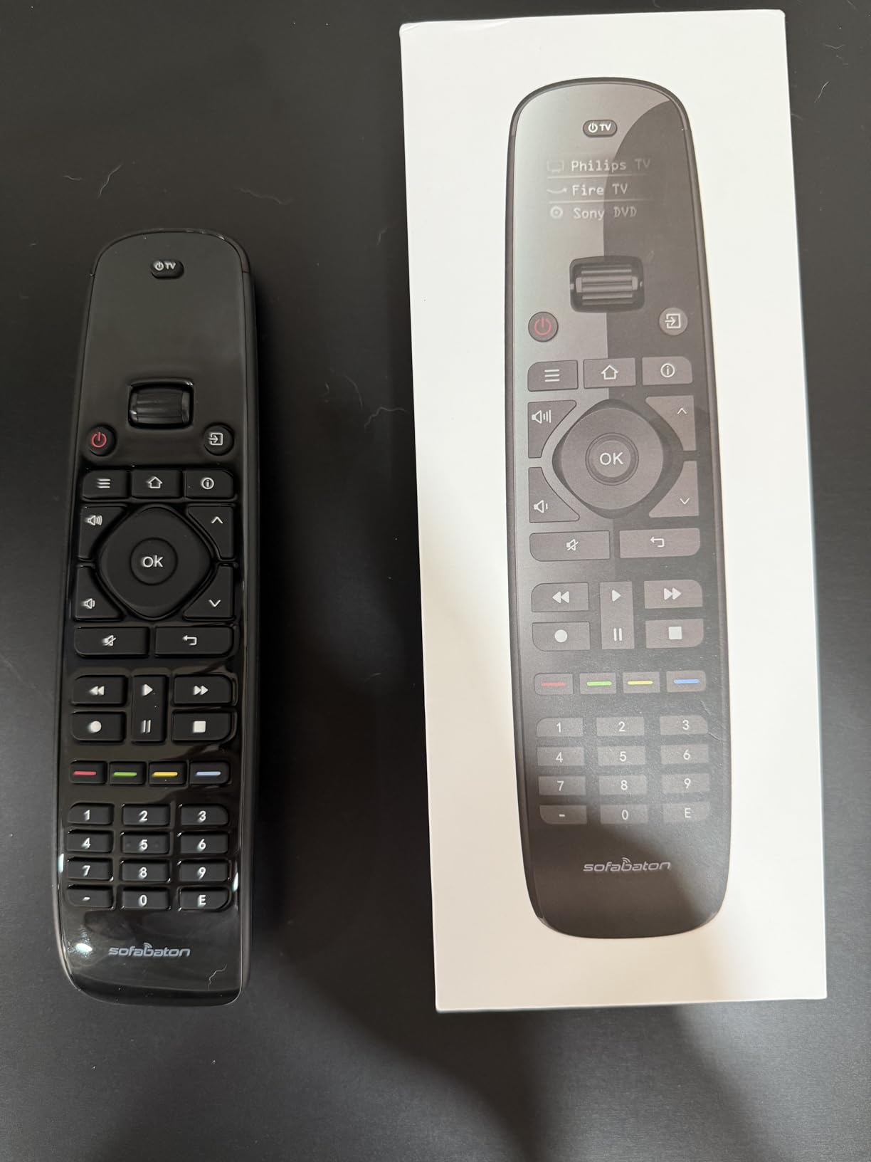 SofaBaton U3 Universal Remote Control,Scroll Wheel, Air Mouse,Bluetooth Multipoint,Smart Remote All in One with Customize Button, Works with IR/Bluetooth/RF Devices,Voice Control with Google Assistant customer photo 2