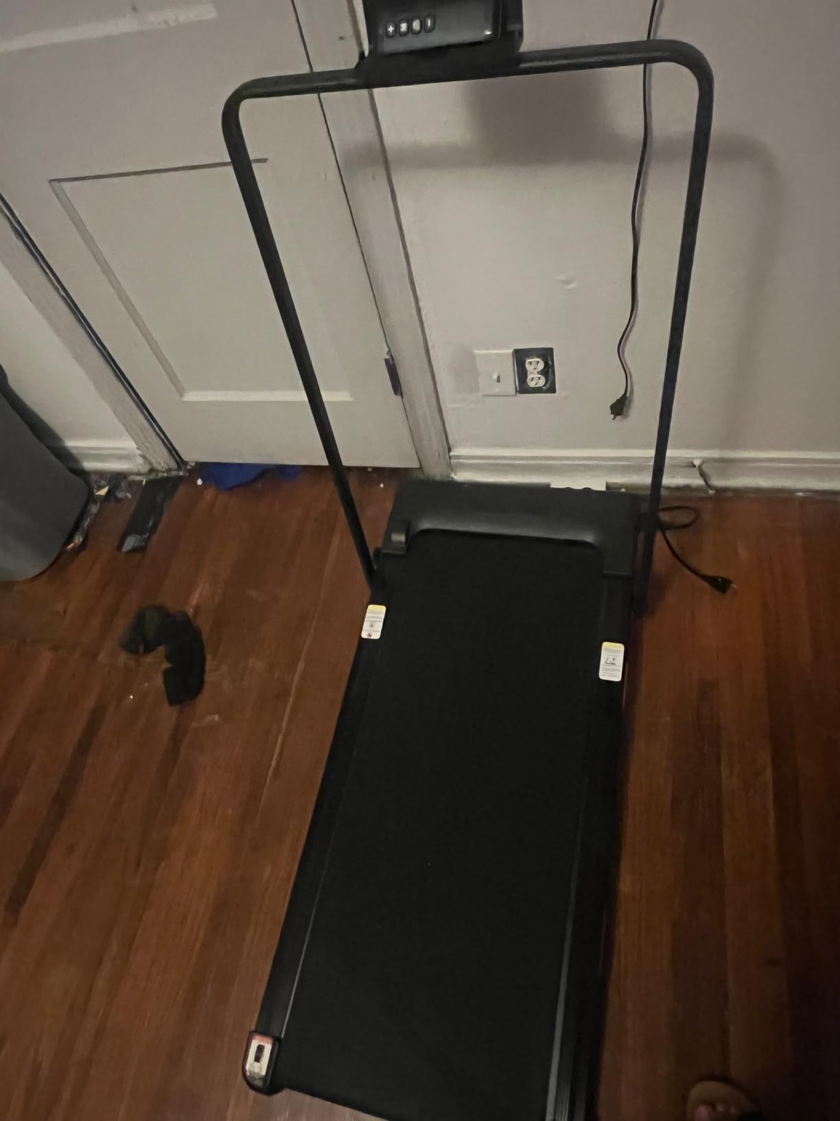 CURSOR FITNESS 16% Incline Treadmills for Home Small with 3 LED Displays | 400LBS Capacity Foldable Walking Pad Treadmill with Low Noise 3.0HP Motor, Portable Treadmill 0.6-7.0MPH customer photo 1