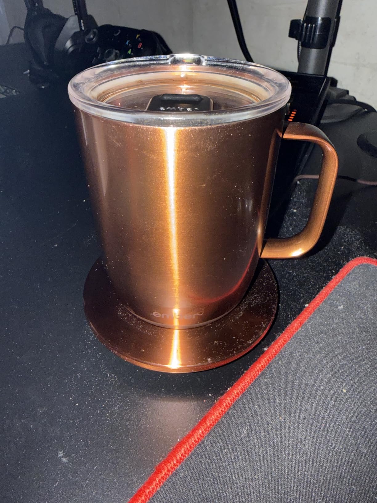Ember Temperature Control Smart Mug 2, 14 Oz, App-Controlled Heated Coffee Mug with 80 Min Battery Life and Improved Design, Sandstone customer photo 2