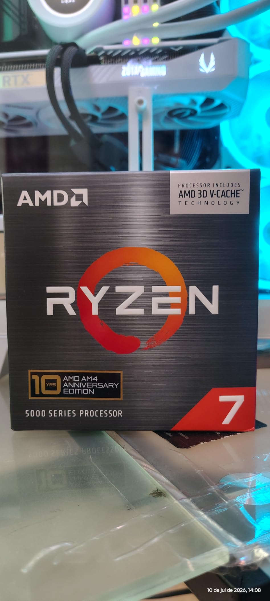 AMD Ryzen 7 5800X3D 8-core, 16-Thread Desktop Processor with AMD 3D V-Cache Technology customer photo 1