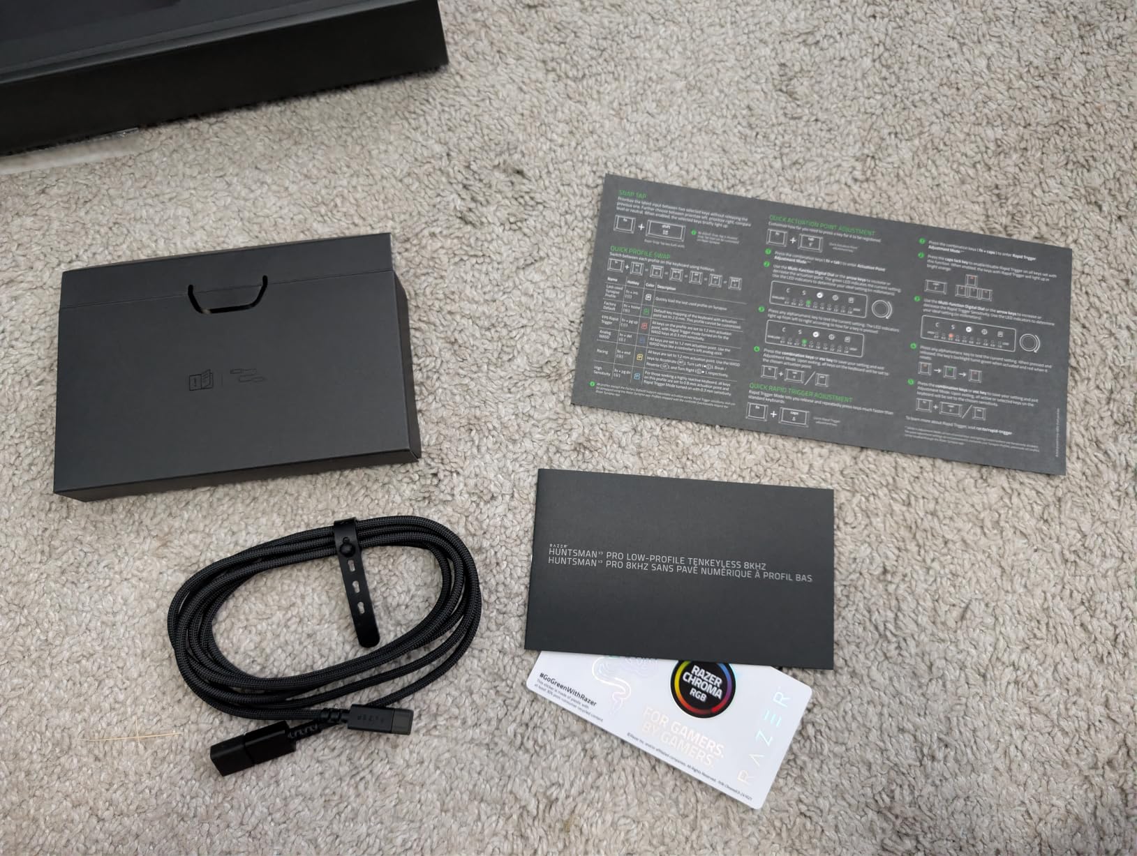 Razer Huntsman V3 Pro Low-Profile Tenkeyless 8Khz Wired Gaming Keyboard | Low Profile Analog Optical Switches, 8000 Hz Polling, Razer Snap Flex, Razer Snap Tap, Rapid Trigger, Adjustable Actuation customer photo 2