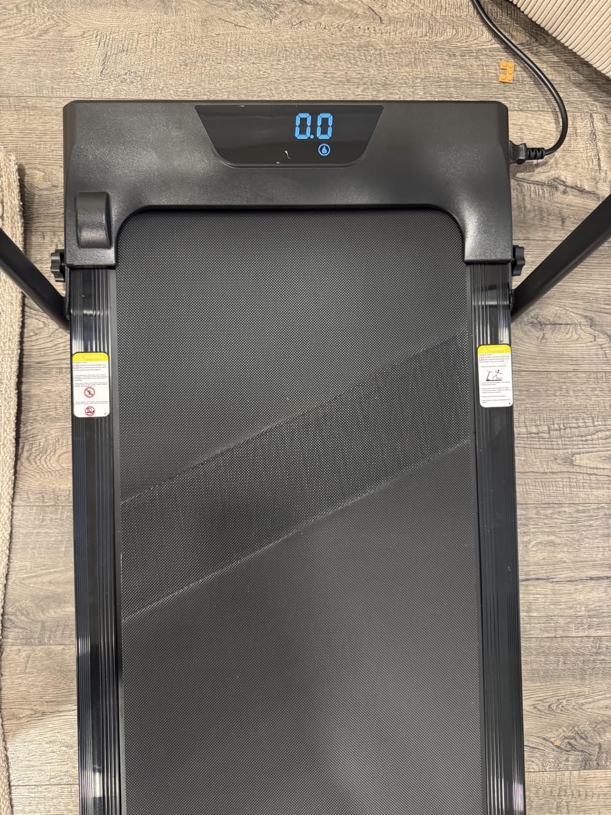 LONTEK Walking Pad with 15% Incline, Under Desk Treadmills for Home | Foldable, Compact, Portable, 2.5HP Brushless, Home Office, 300Lbs Capacity, Remote Control, LED Display customer photo 2