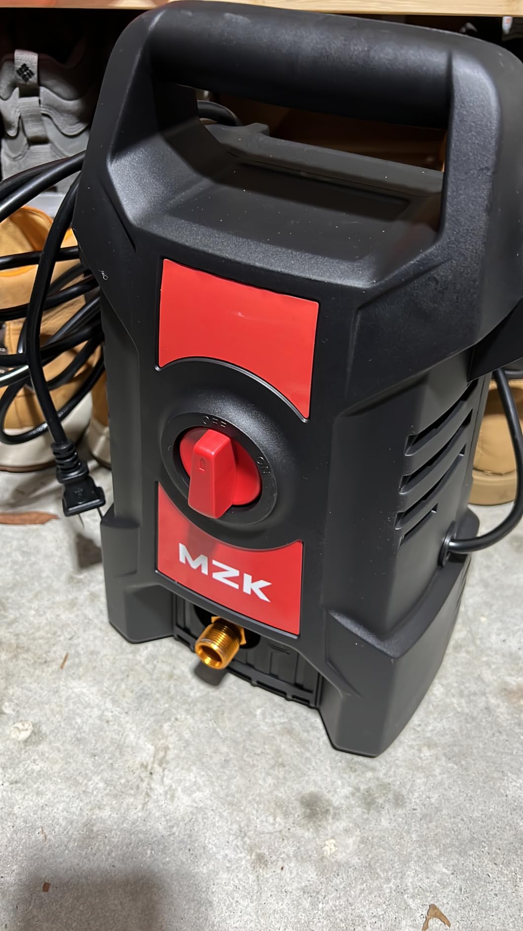 MZK Lightweight Pressure Washer, Portable Power Cleaner with Foam Cannon | High Pressure Cleaning Machine with 4 nozzles for cars, patios, fences, driveways, and home outdoor cleaning customer photo 2