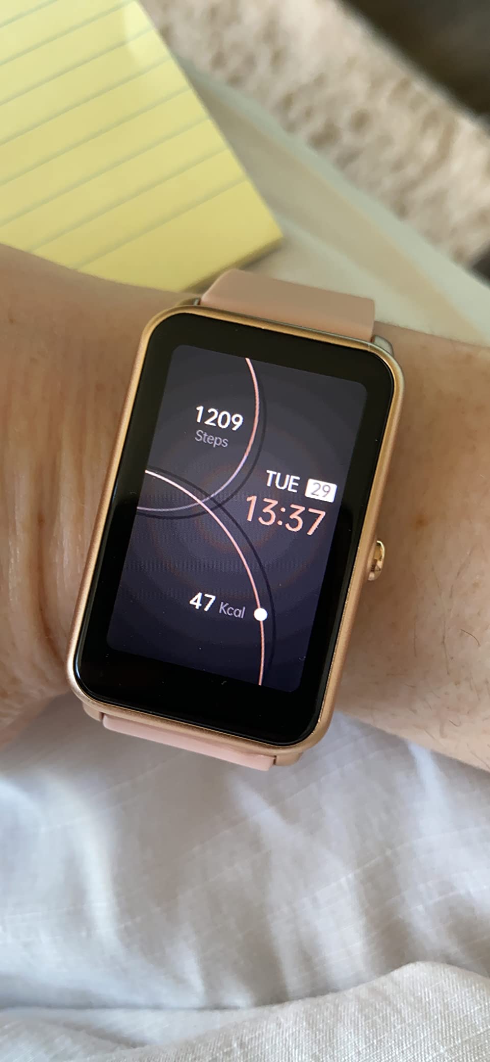 FITVII Slim Fitness Tracker for Women Men, Fitness Watch for Android iOS | 24/7 Heart Rate & Blood Pressure, Blood Oxygen, Sleep Monitor, IP68 Waterproof customer photo 1