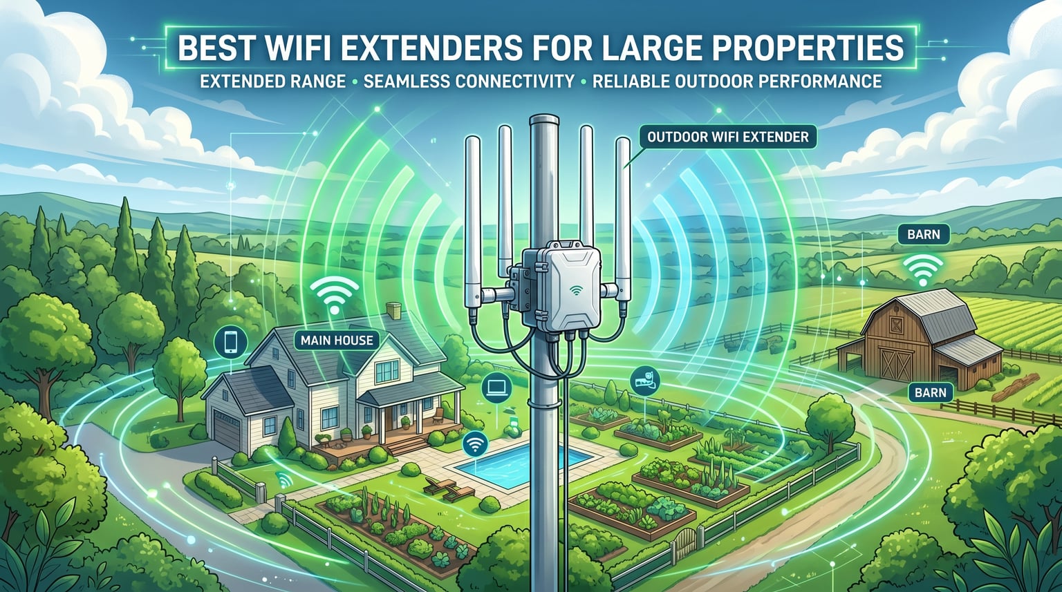 Best High-Power WiFi Range Extenders for Large Properties