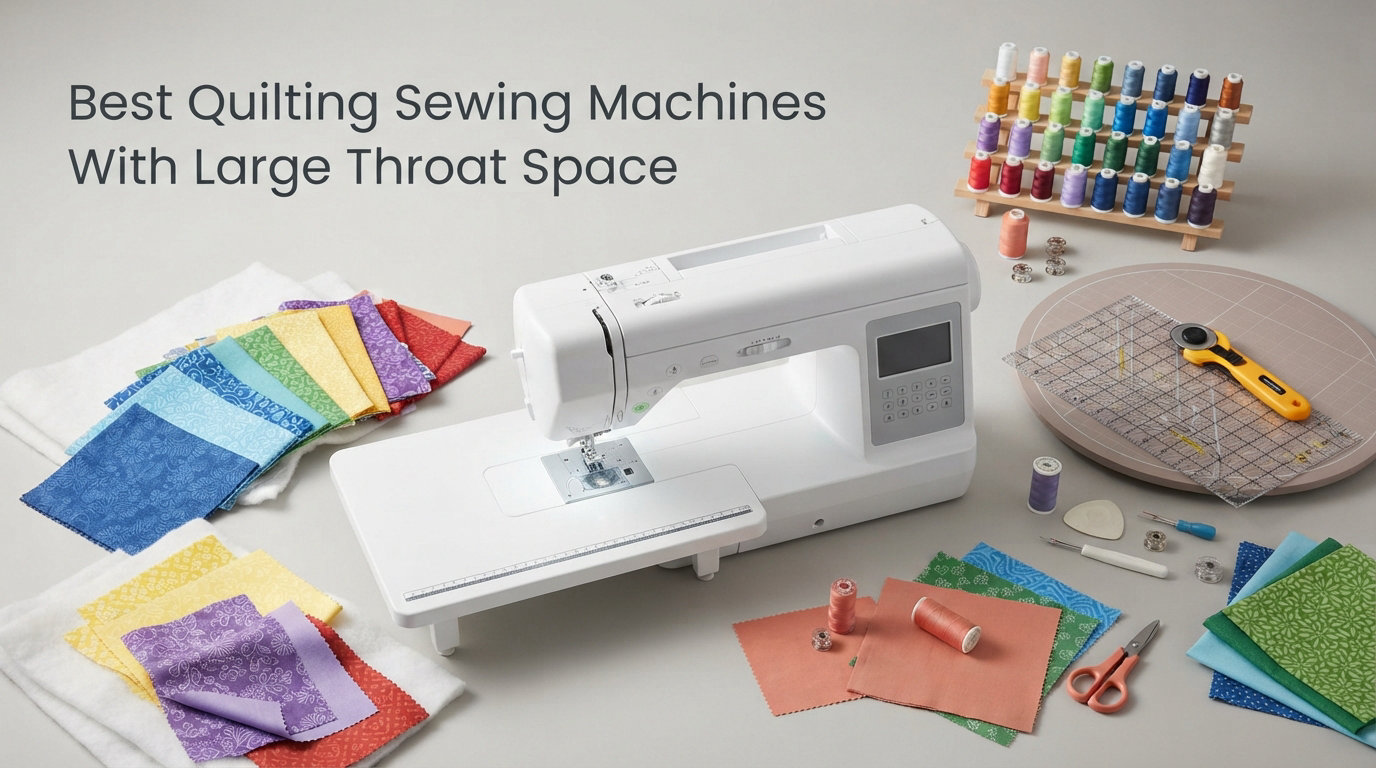 Best Quilting Sewing Machines With Large Throat Space