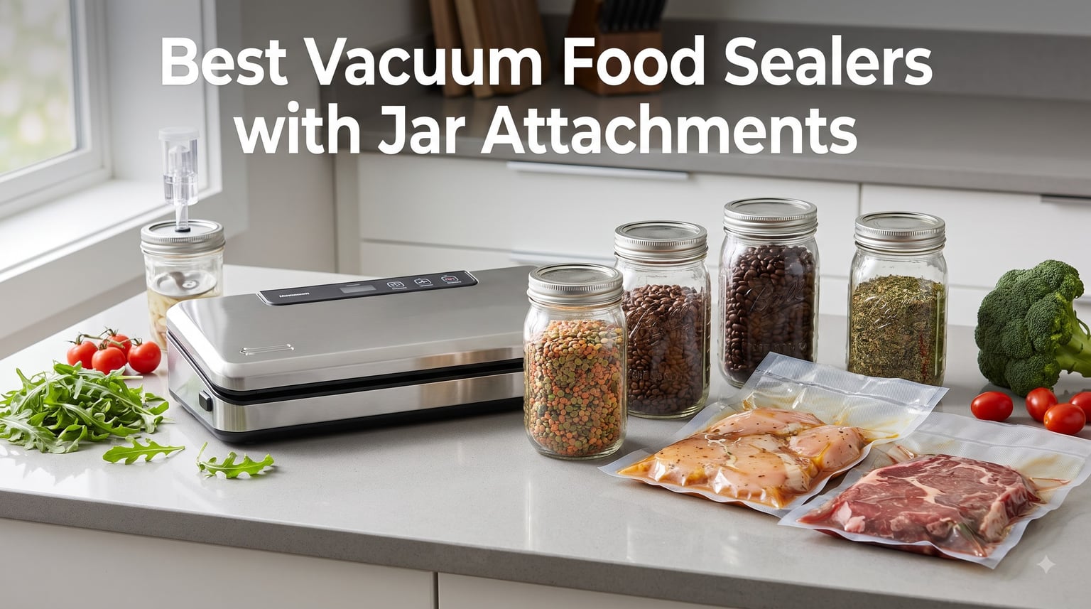 Best Vacuum Food Sealers with Jar Attachments
