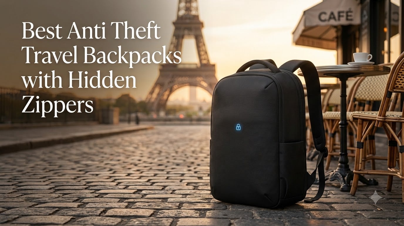 Best Anti Theft Travel Backpacks with Hidden Zippers