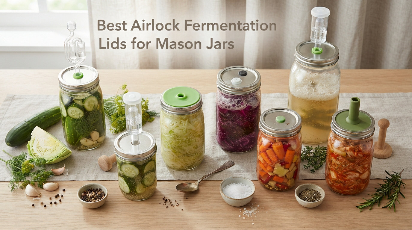 Best Airlock Fermentation Lids for Mason Jars