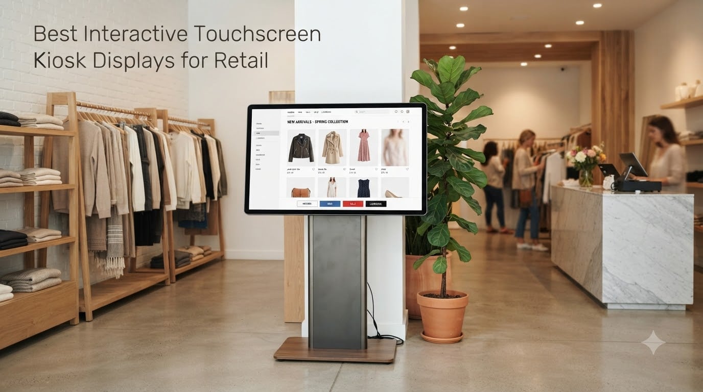 Best Interactive Touchscreen Kiosk Displays for Retail