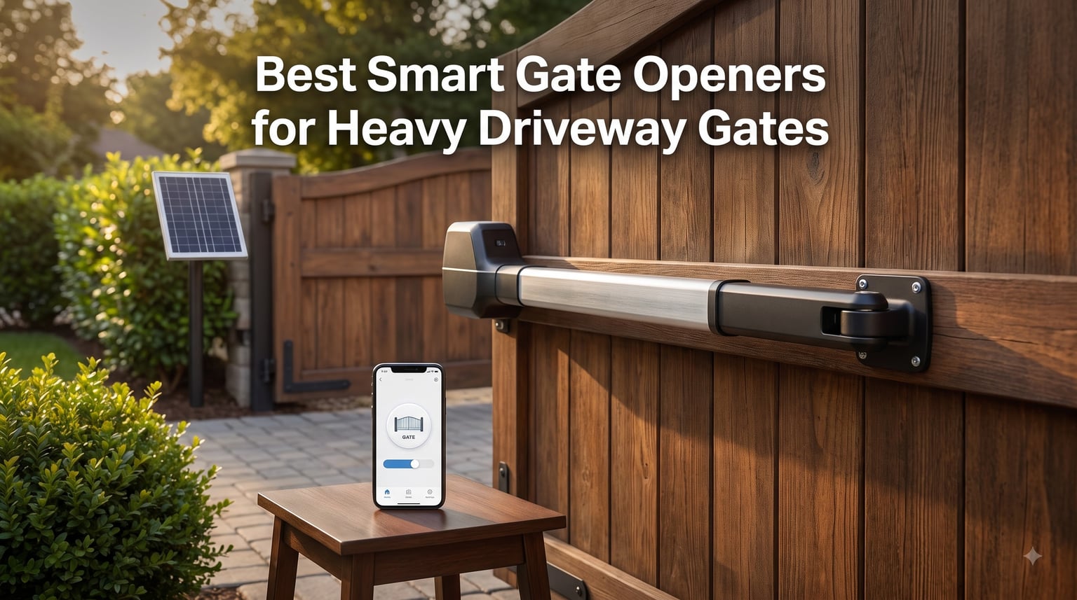 Best Smart Gate Openers for Heavy Driveway Gates