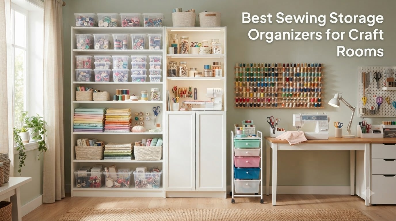 Best Sewing Storage Organizers for Craft Rooms