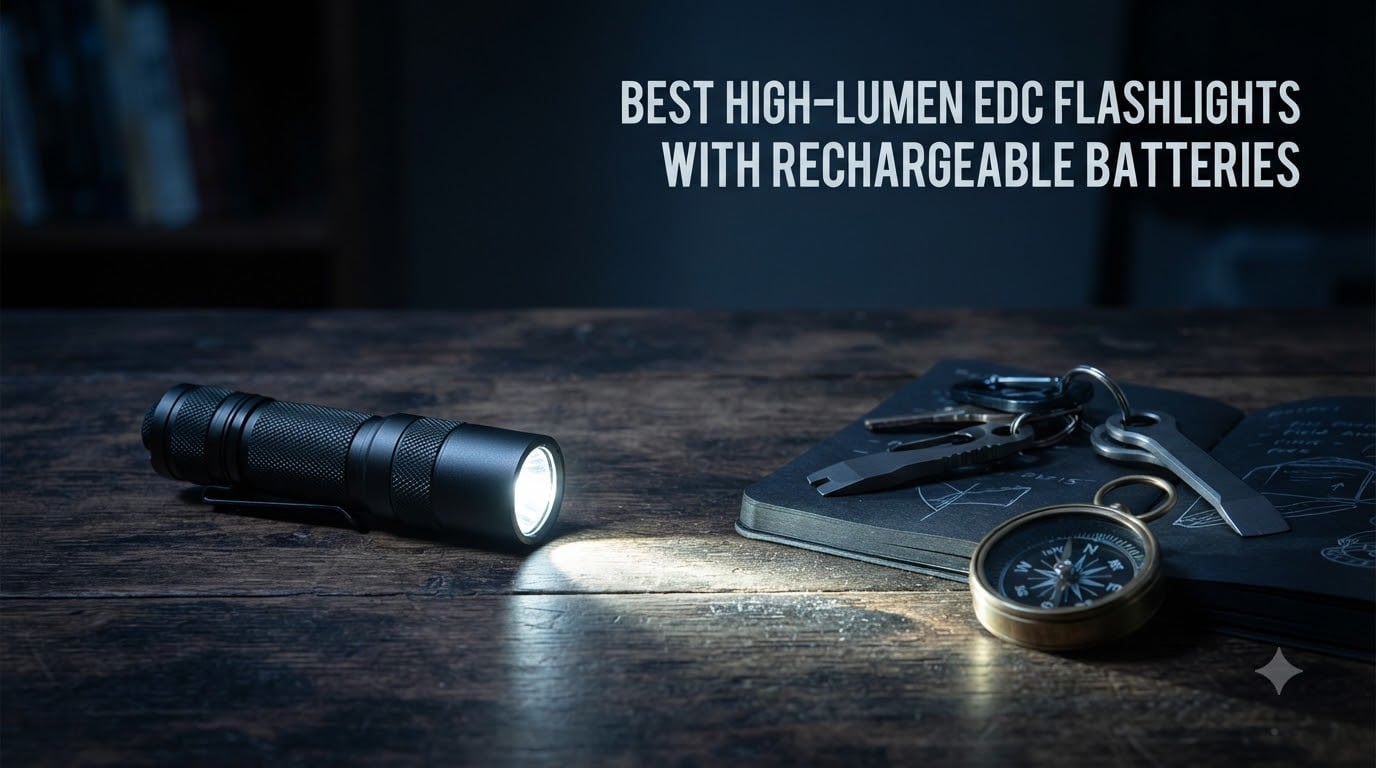 Best High-Lumen EDC Flashlights with Rechargeable Batteries