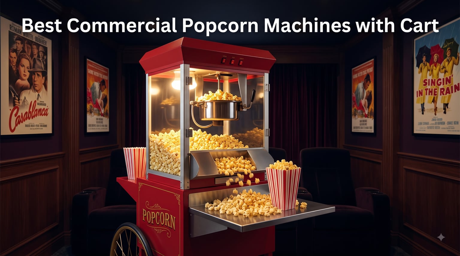 Best Commercial Popcorn Machines with Cart