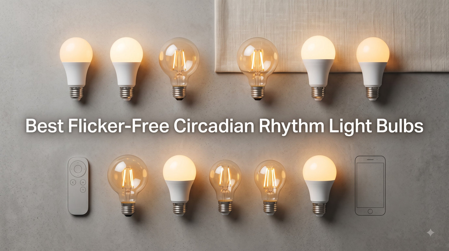 Best Flicker-Free Circadian Rhythm Light Bulbs