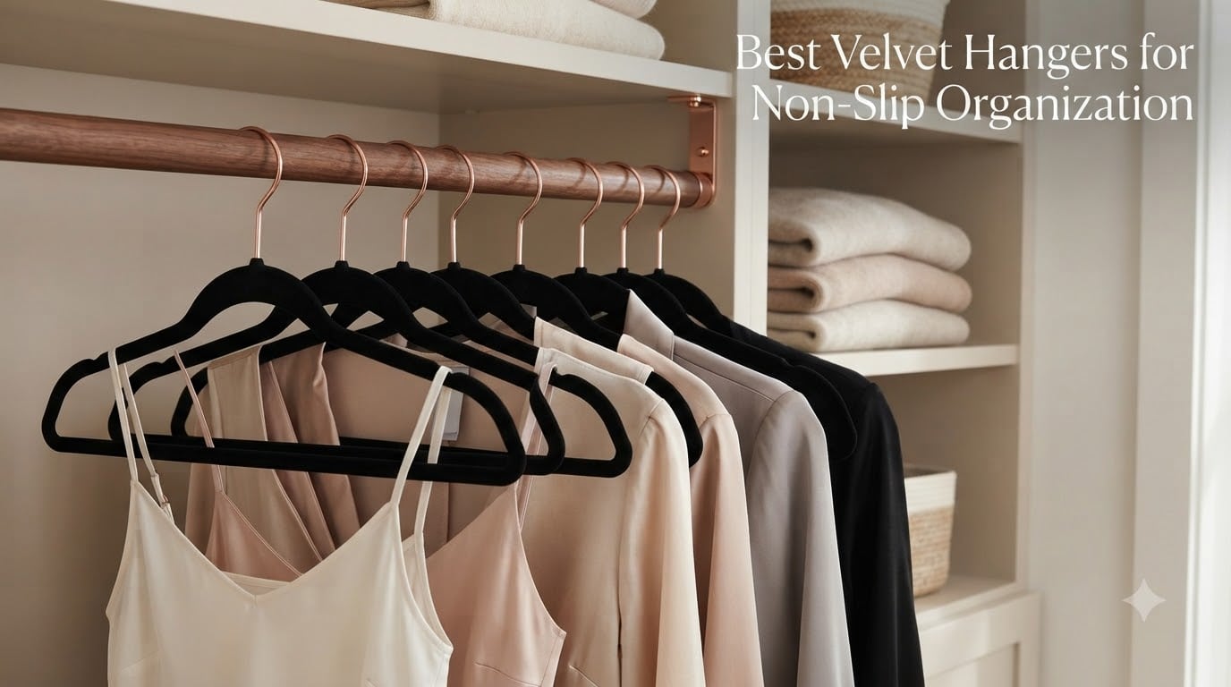 Best Velvet Hangers for Non-Slip Organization