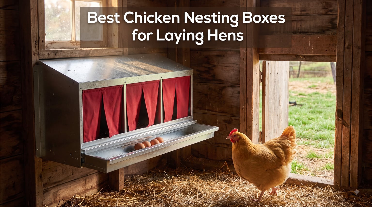 Best Chicken Nesting Boxes for Laying Hens