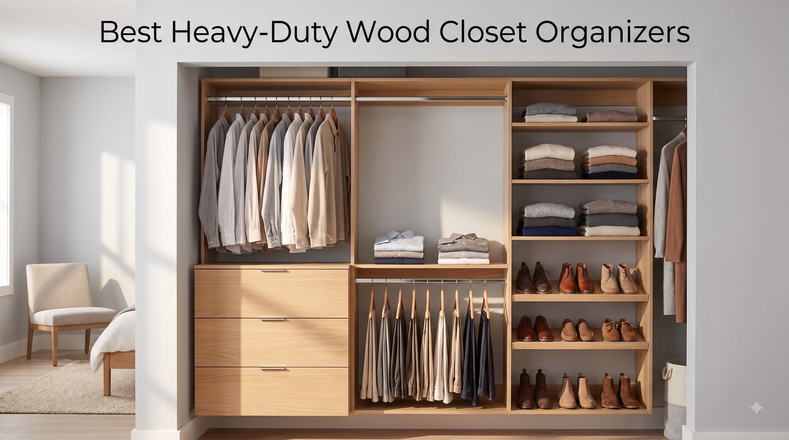 Best Heavy-Duty Wood Closet Organizers