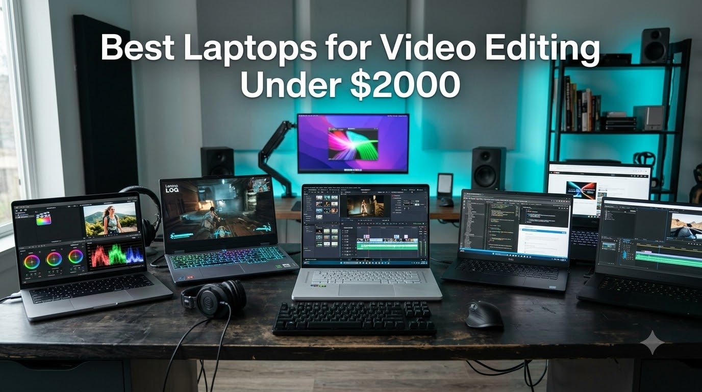 Best Laptops for Video Editing Under $2000