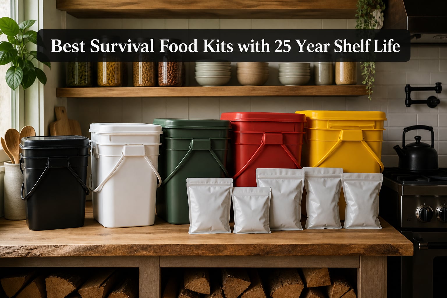 Best Survival Food Kits with 25 Year Shelf Life