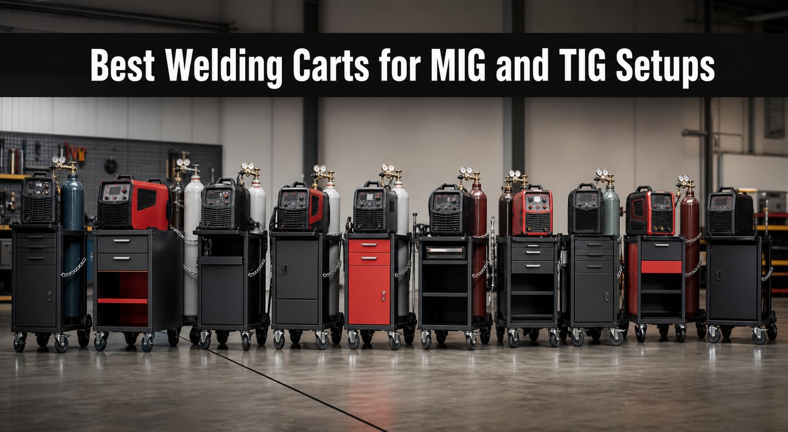 Best Welding Carts for MIG and TIG Setups
