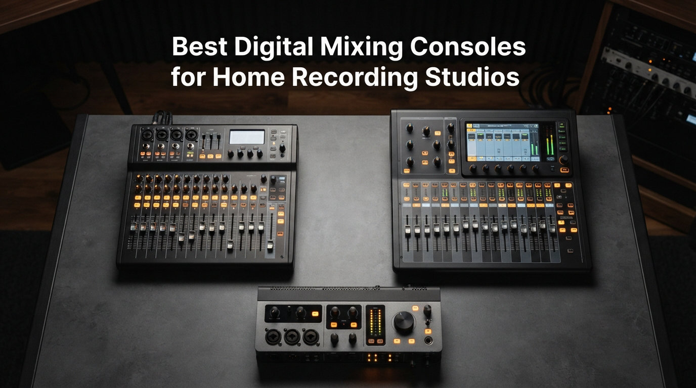 Best Digital Mixing Consoles for Home Recording Studios