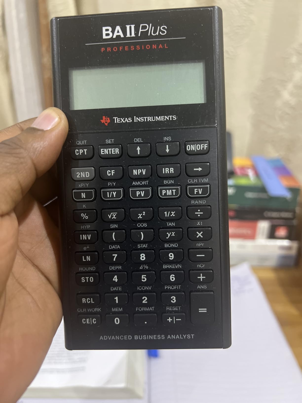BA II Plus Professional Financial Calculator Texas Instruments customer photo 1