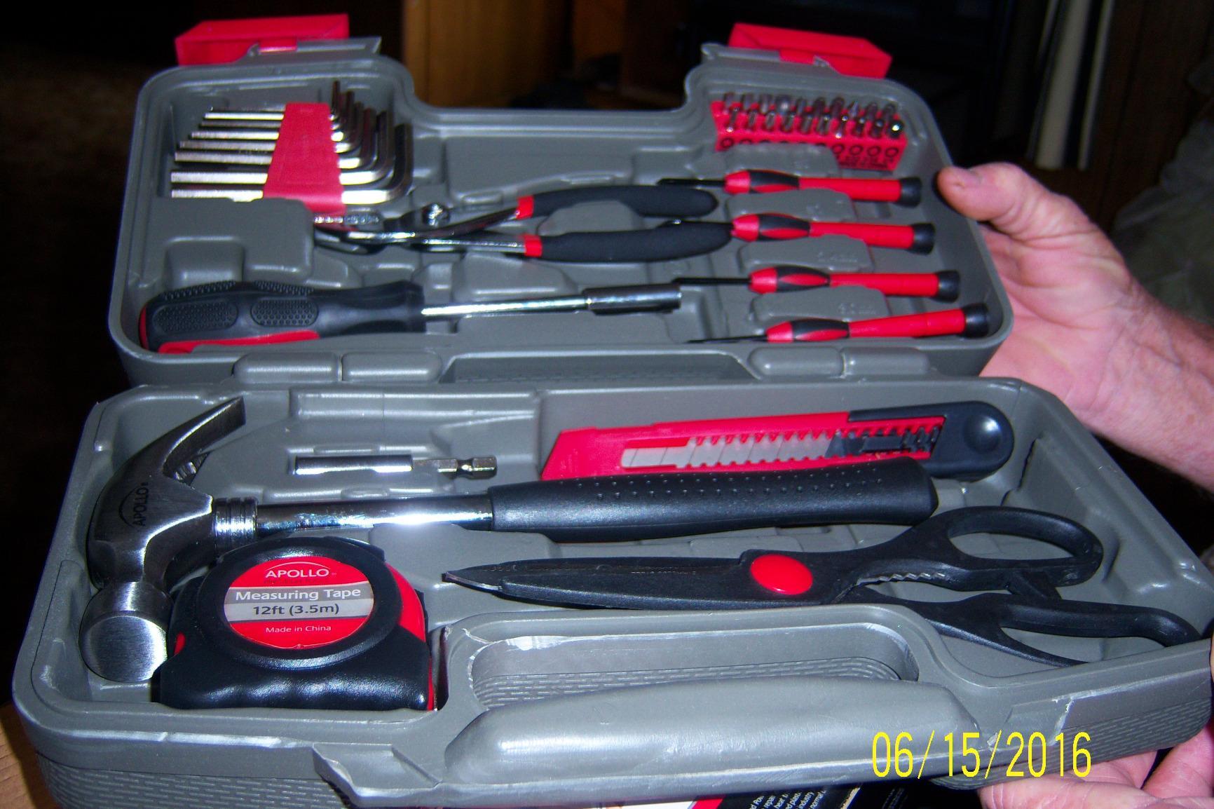 Apollo Tools 39 Piece General Household Tool Set, Red/Black DT9706 customer photo 1