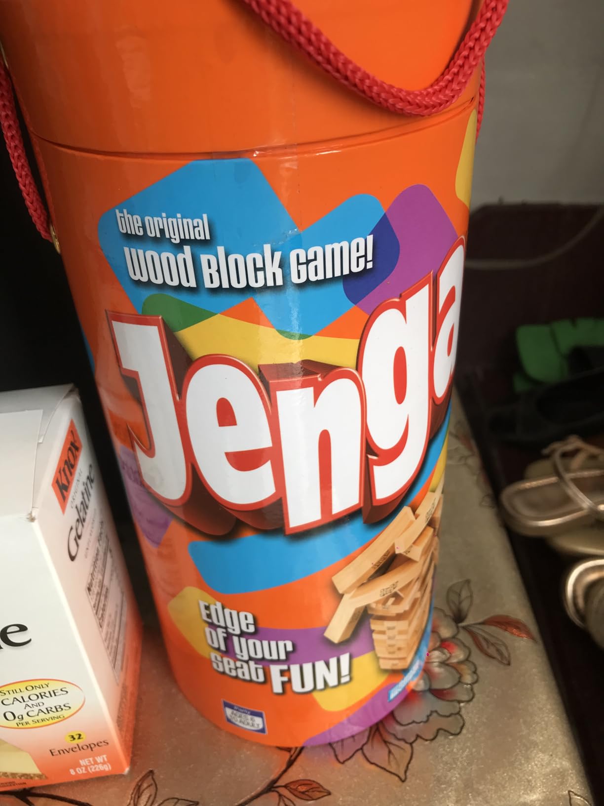 Hasbro Gaming Jenga Wooden Blocks Stacking Tumbling Tower Game | Party Games for Kids & Families | Stocking Stuffers | Ages 6+ (Amazon Exclusive) customer photo 1