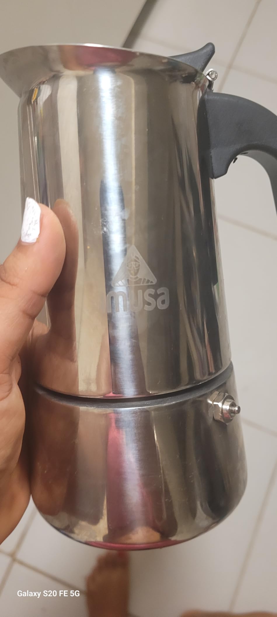 IMUSA USA B120-22062M Stainless Steel Stovetop Espresso Coffeemaker 6-Cup, Silver customer photo 2