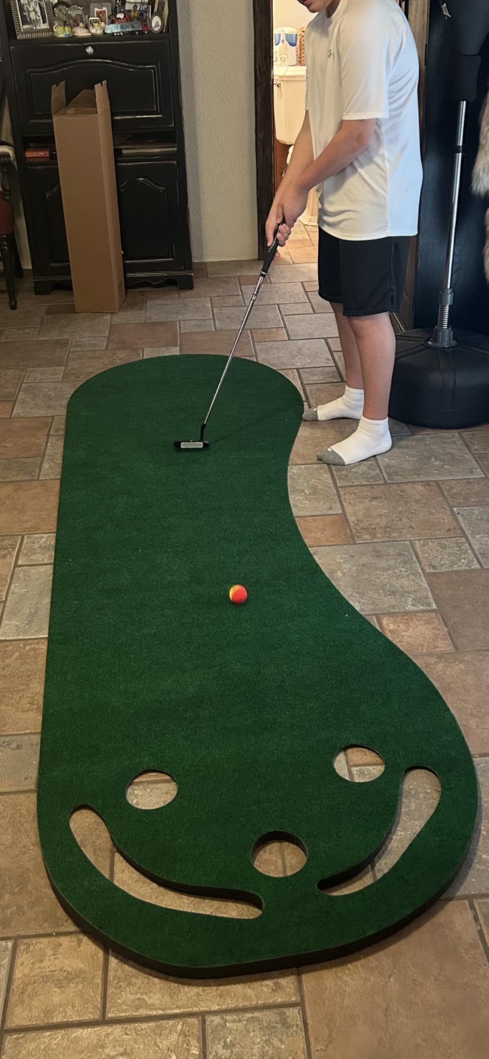 PUTT-A-BOUT Par Three Golf Putting Green (3' x 9') customer photo 1