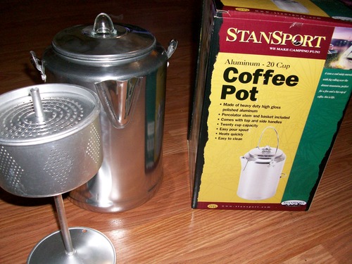 Stansport Aluminum Percolator Coffee Pot with Wire Handle customer photo 1