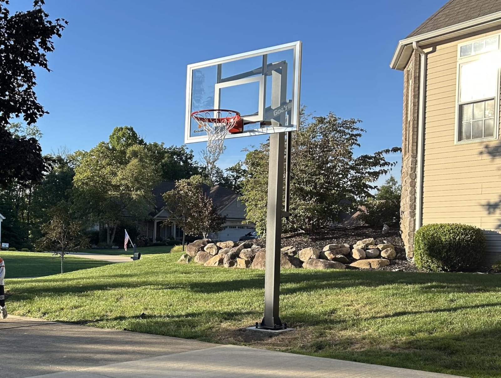 Goalrilla GS54 In Ground Basketball Hoop with Adjustable Height Backboard and Pro-Style, Breakaway Rim customer photo 1