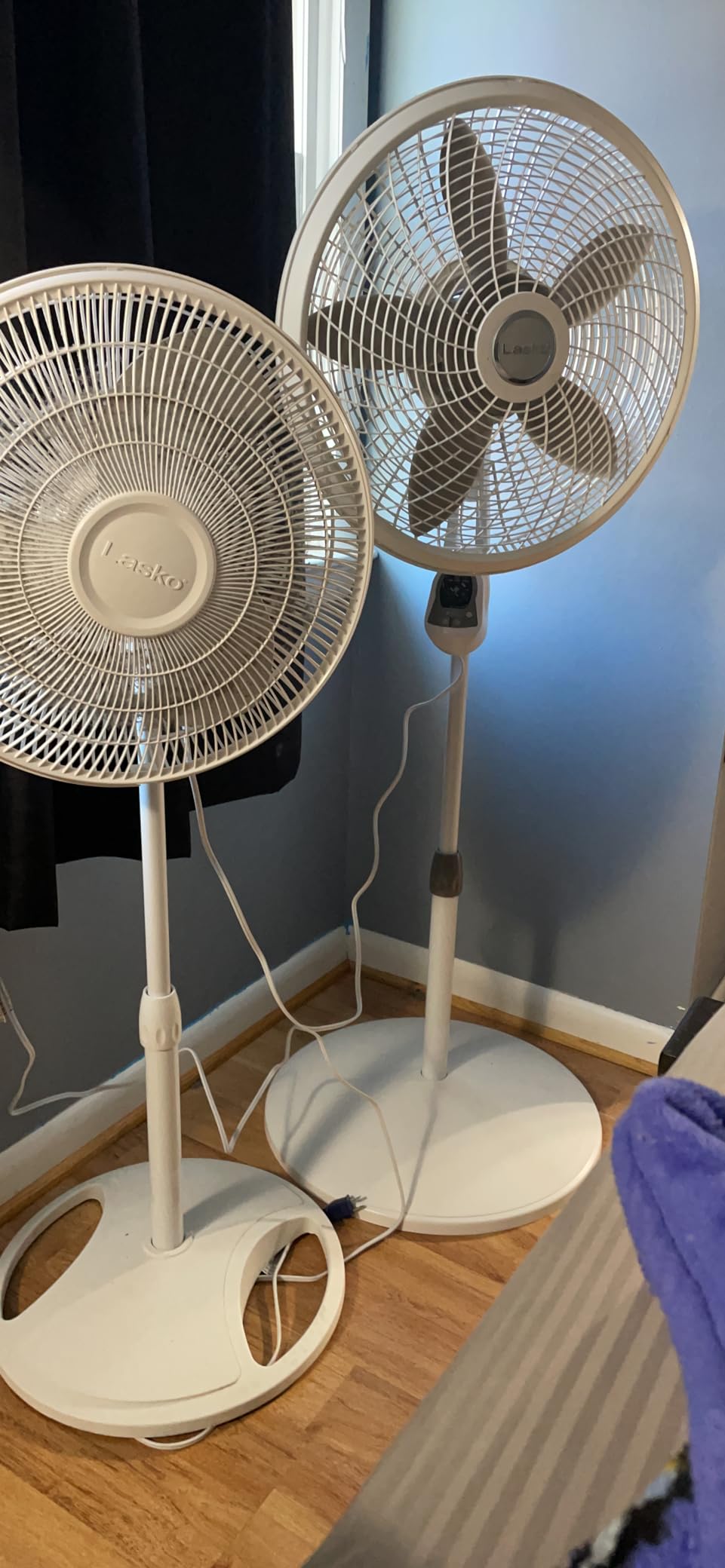 Lasko Cyclone Pedestal Fan, Adjustable Height, Remote Control, Timer, 3 Speeds, for Bedroom, Kitchen, Office and Living Room, 18