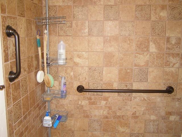 Moen Brushed Nickel Bathroom Safety 12-Inch Designer Bathroom Grab Bar with Curled Grip, Shower Handles for Elderly, R8712D3GBN customer photo 2
